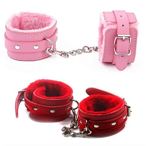 SM Sex Game Pu Leather Handcuffs Sex Toys For Adults Adjustable Ankle