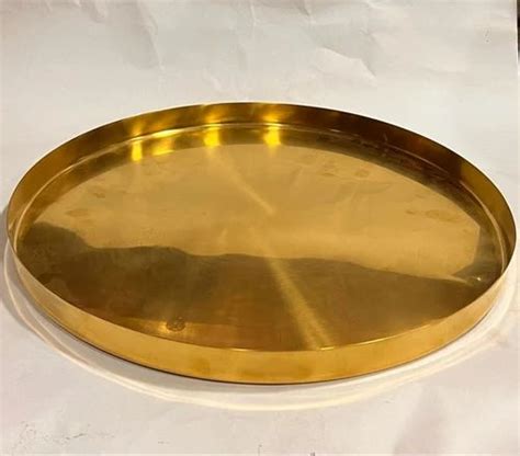 Round Inch Golden Brass Plate Thickness Mm Grade C At Rs