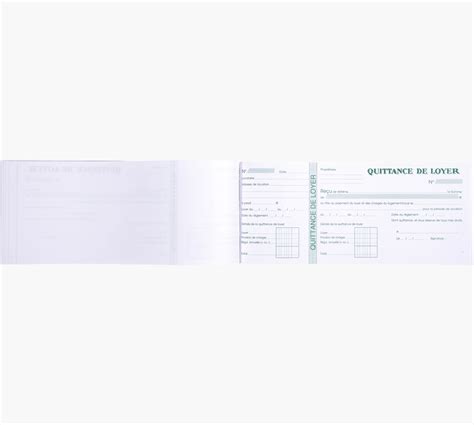 Exacompta Carnet à souche Quittances de loyer 50 feuillets Format