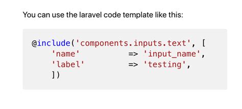 Markdown Show Blade Code Snippet Inside A Laravel Blade View Stack