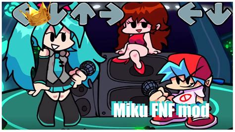 Fnf Miku Mod Friday Night Funkin Youtube