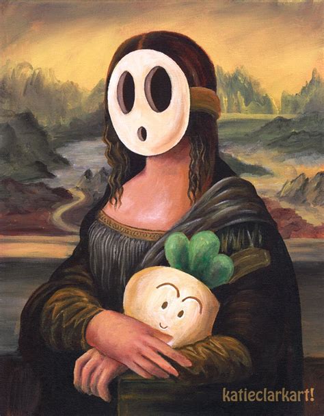 Buy Mona Shyguy Print Alternative Mona Lisa Shy Guy Art Nintendo