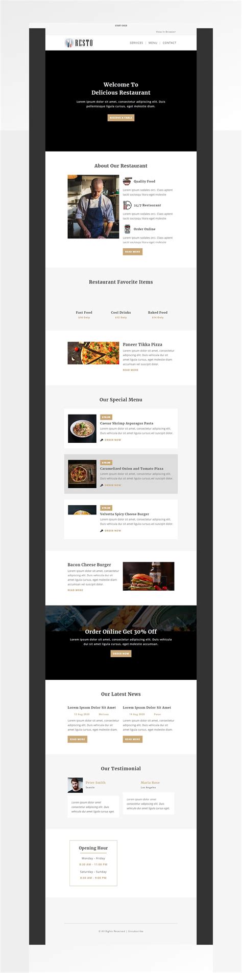 mailchimp email template :: Behance