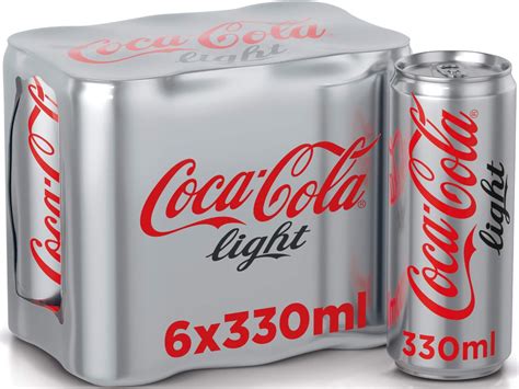 Coca Cola Light Carbonated Soft Drink Can 330 ML Pack Of 6 Buy