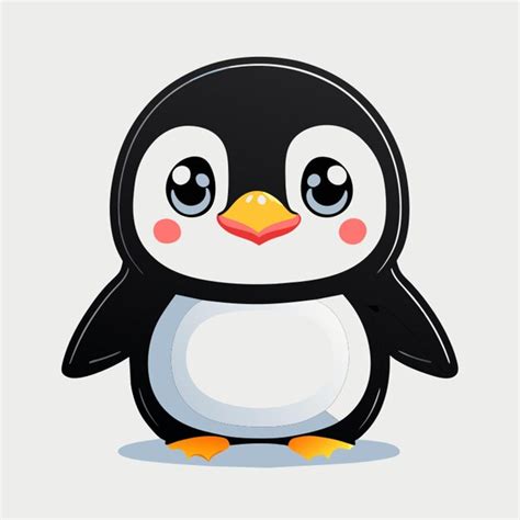 Premium Vector A Cute Penguin Vector Illustration