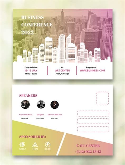 Event Postcard Template In Google Docs