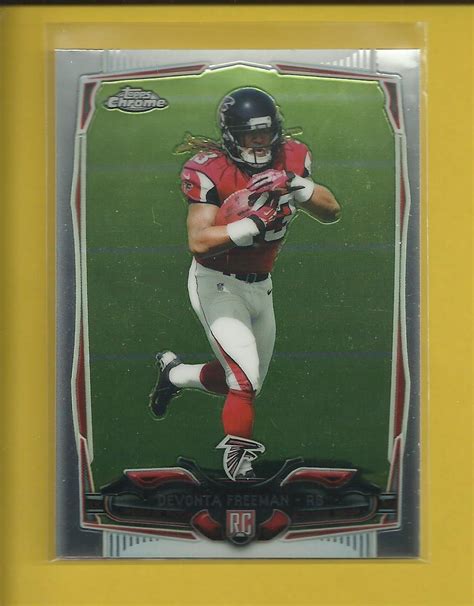 Devonta Freeman Rc Topps Chrome Rookie Card Atlanta Falcons