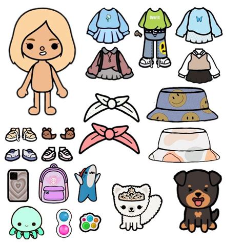 Recortables De Toca Boca Paper Dolls Doll Drawing Paper Doll Template