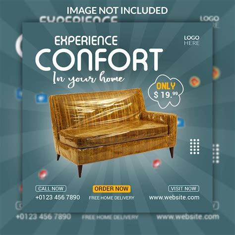 Premium Psd Furniture Sale Social Media And Instagram Post Banner