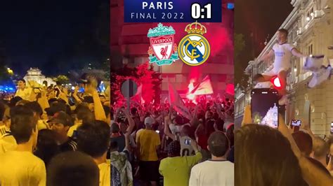 Crazy Scenes As Real Madrid Fans Celebrate Winning The Champions League Final Youtube