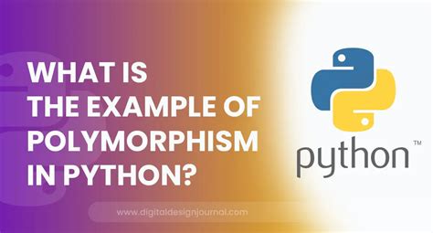 What Is The Example Of Polymorphism In Python