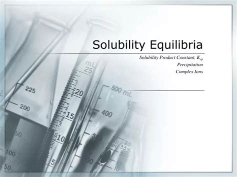 Ppt Solubility Equilibria Powerpoint Presentation Free Download Id3821622