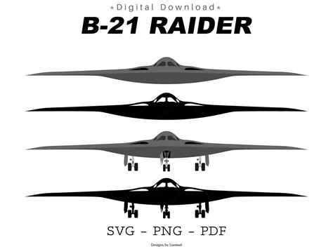 B21 Raider Stealth Bomber SVG New 6th Generation Jet Clipart Perfect ...