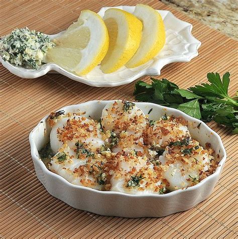 Wow Scallop Gratins With Lemon Garlic Bread Crumbsi Can Imagine A Nice Evening Out On My Deck