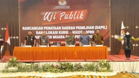 Gelar Uji Publik Penataan Dapil Kpu Muara Enim Harapkan Dapat Masukan