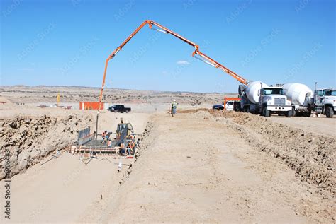 concrete pump truck Stock Photo | Adobe Stock