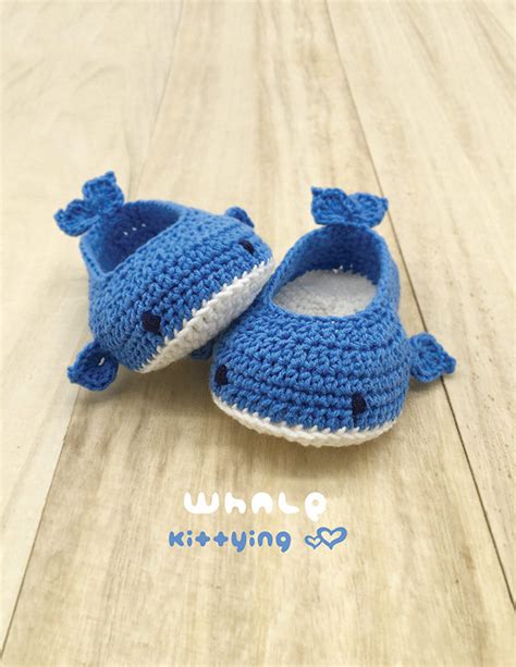 Whale Baby Booties Crochet Pattern · Kittying Crochet Pattern