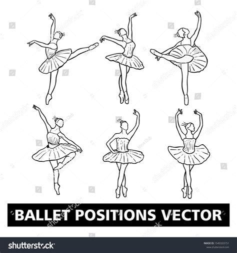 Ballet Positions Vector Logo Template Stock Vector (Royalty Free ...