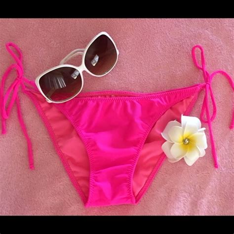 Hot Pink String Bikini Bottoms Gem