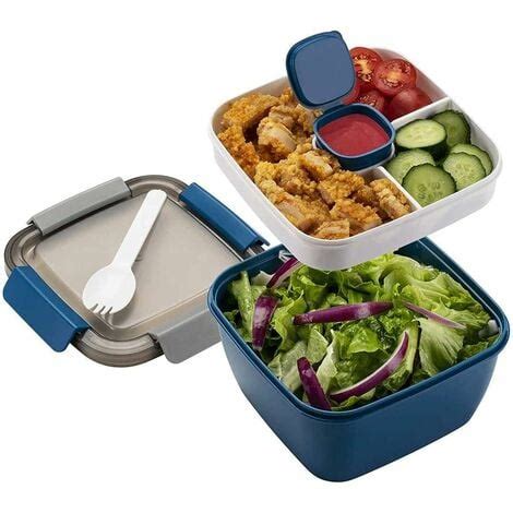 1 1L Lunch Box Aveccompartiment De Subdivision Boite Repas Adultes