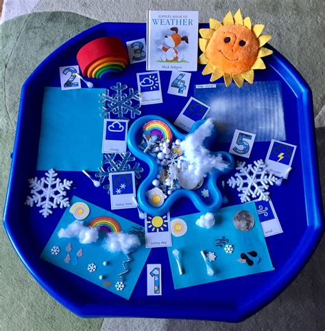 Weather Tuff Tray Tuff Tray Ideas Toddlers Tuff Tray Nursery Activities