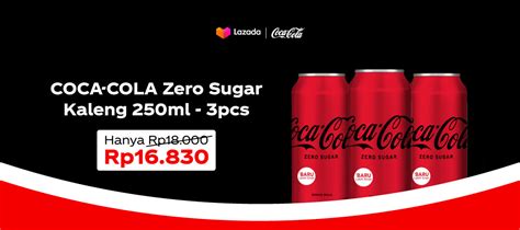 Coca Cola Zero Sugar Kaleng 250ml X3 Pcs