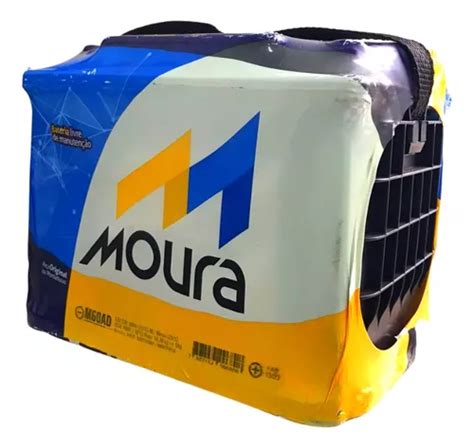 Bateria De Carro M60ad Moura Caixa Alta 60ah Parcelamento Sem Juros