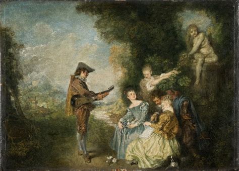 The Love Lesson Jean Antoine Watteau Nationalmuseum Sweden