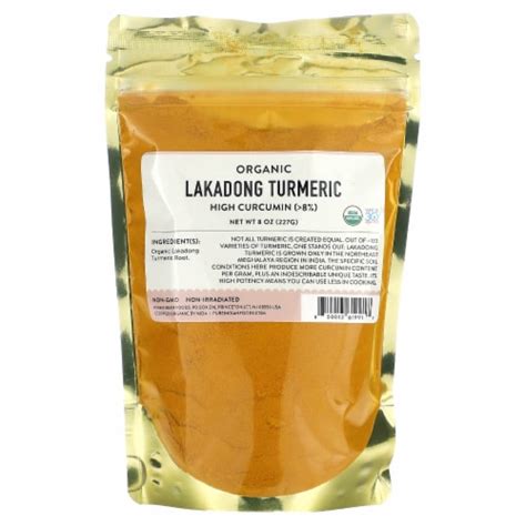 Pure Indian Foods Organic Lakadong Turmeric Oz G Oz Fry