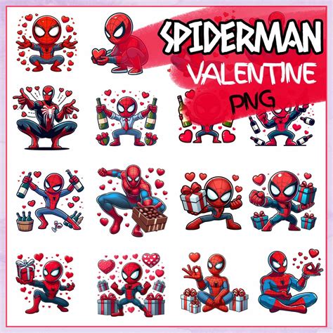 Spidey Love Png Spider Hero Valentines Valentines Clipart Super Hero