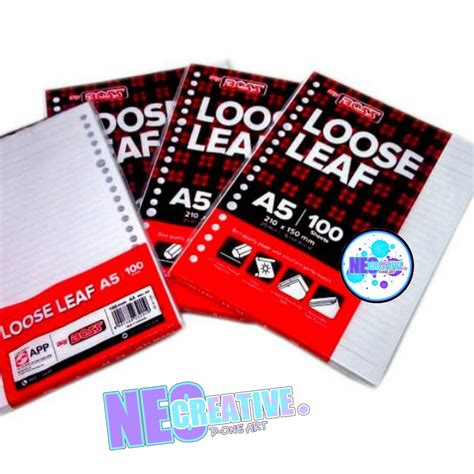 Jual Loose Leaf Big Boss A Holes Garis Isi Lembar Binder