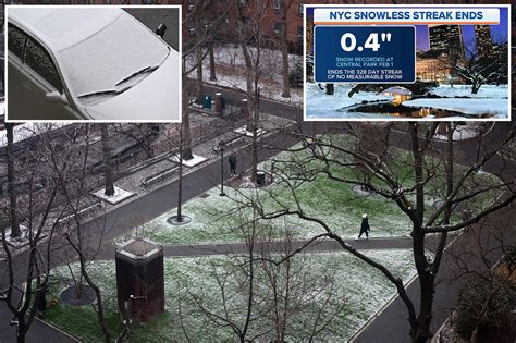 Nyc Gets First Snow Of Season After Breaking 50 Year Record