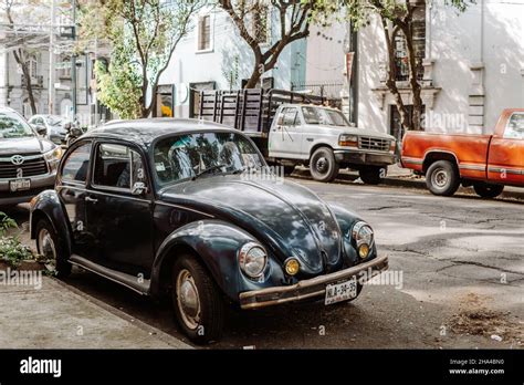 Mexico City Mexico Nov 08 2021 A Classic Vw Beetle Vocho And