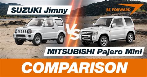 Suzuki Jimny vs Mitsubishi Pajero Mini comparison