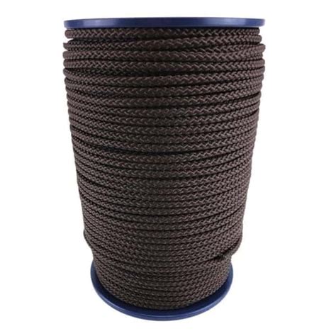 Mm Brown Braided Polypropylene Bondage Rope Metre Reel