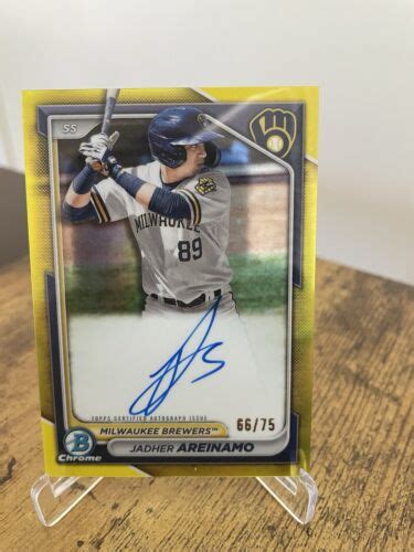 2024 Bowman Chrome JADHER AREINAMO Gold Refractor Auto 75 EBay