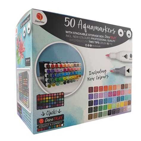 Decotime Aquamarkers 50 Pièces FunArts