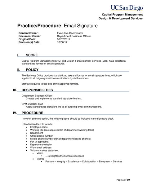 Document Signature Format - Free Documents