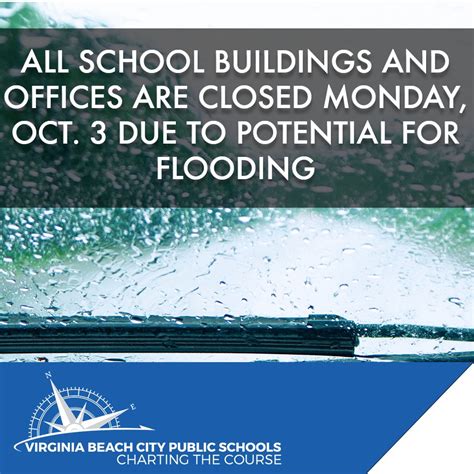 Vbschools On Twitter Due To The Potential For Flooding And Weather