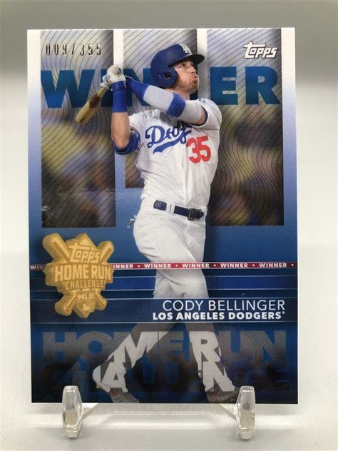 Topps Home Run Challenge Winner August Cody Bellinger Hrc