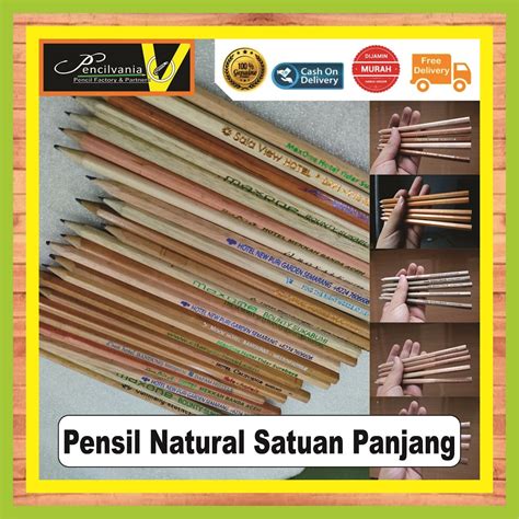 Jual Pensil Tulis Satuan Ecer Eceran Natural Promo Bagus Segitiga