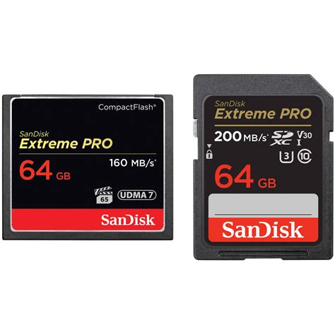 SanDisk 64GB Extreme PRO CompactFlash 64GB Extreme PRO UHS I