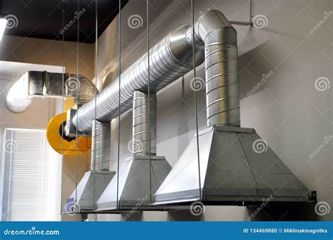 An Example Of Installing Exhaust Ventilation Over A Workplace In An