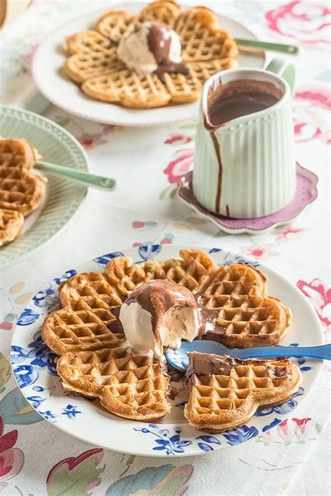 Gofres Caseros Con Helado De Vainilla Blog De Recetas De Mar A