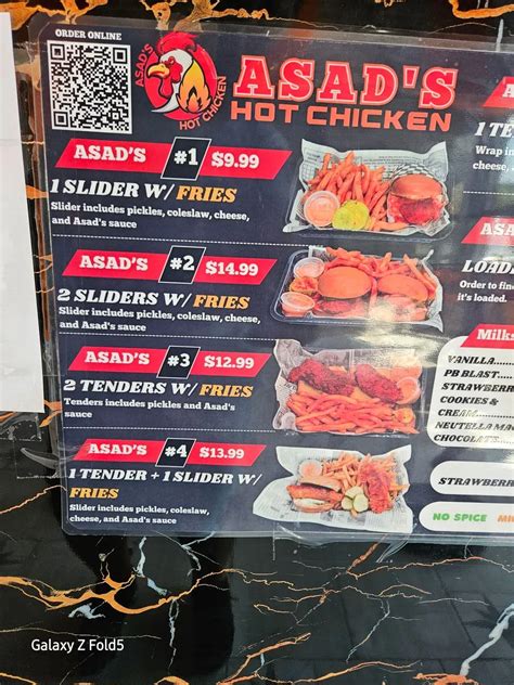 Asad S Hot Chicken Menu Updated November 2025