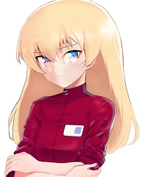 Safebooru 1girl Alternate Costume Alternate Hairstyle Bangs Blonde Hair Blue Eyes Closed Mouth