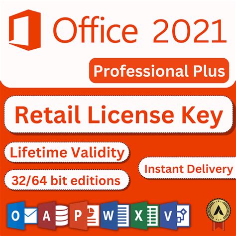 Office 2021 Professional Plus Retail 5pc Online Activation Key