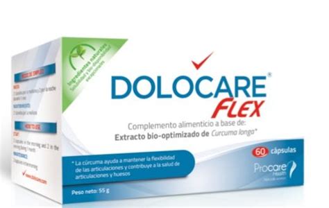 Dolocare Flex Combate El Dolor Articular De La Artrosis A Base De Cúrcuma