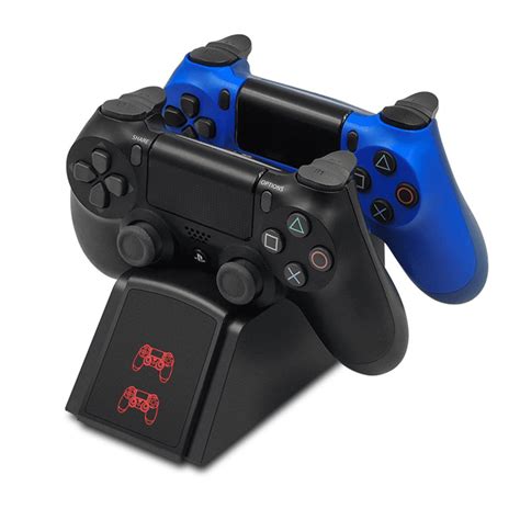 PS4 Controller Charger, PS4 Wireless Charger Dual USB Fast Charging for ...