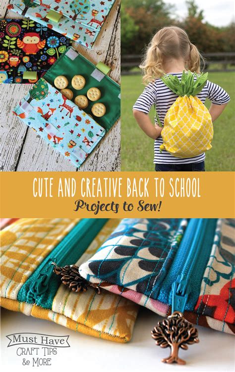 Cute and Creative Back to School Sewing Projects